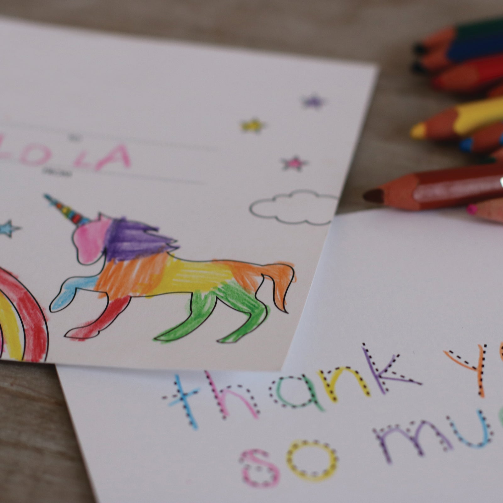 Kids colour in stationery