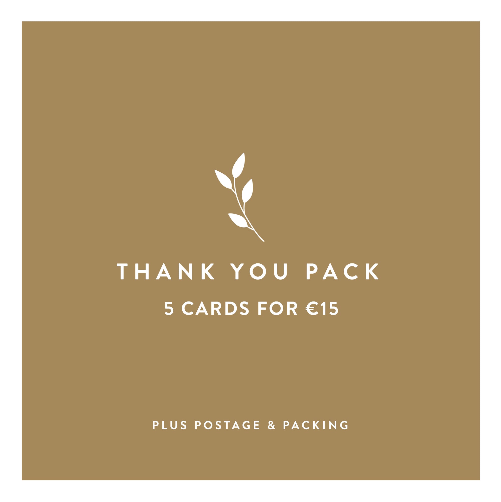 Thank you pack - 5 cards for €15
