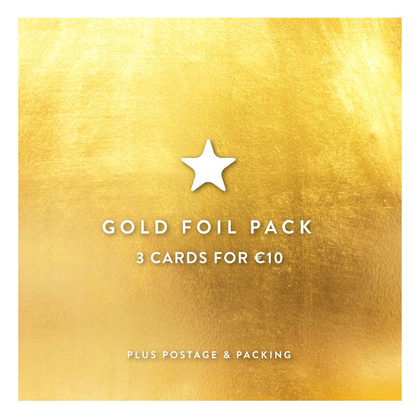 Gold foil pack - 2 cards for €10