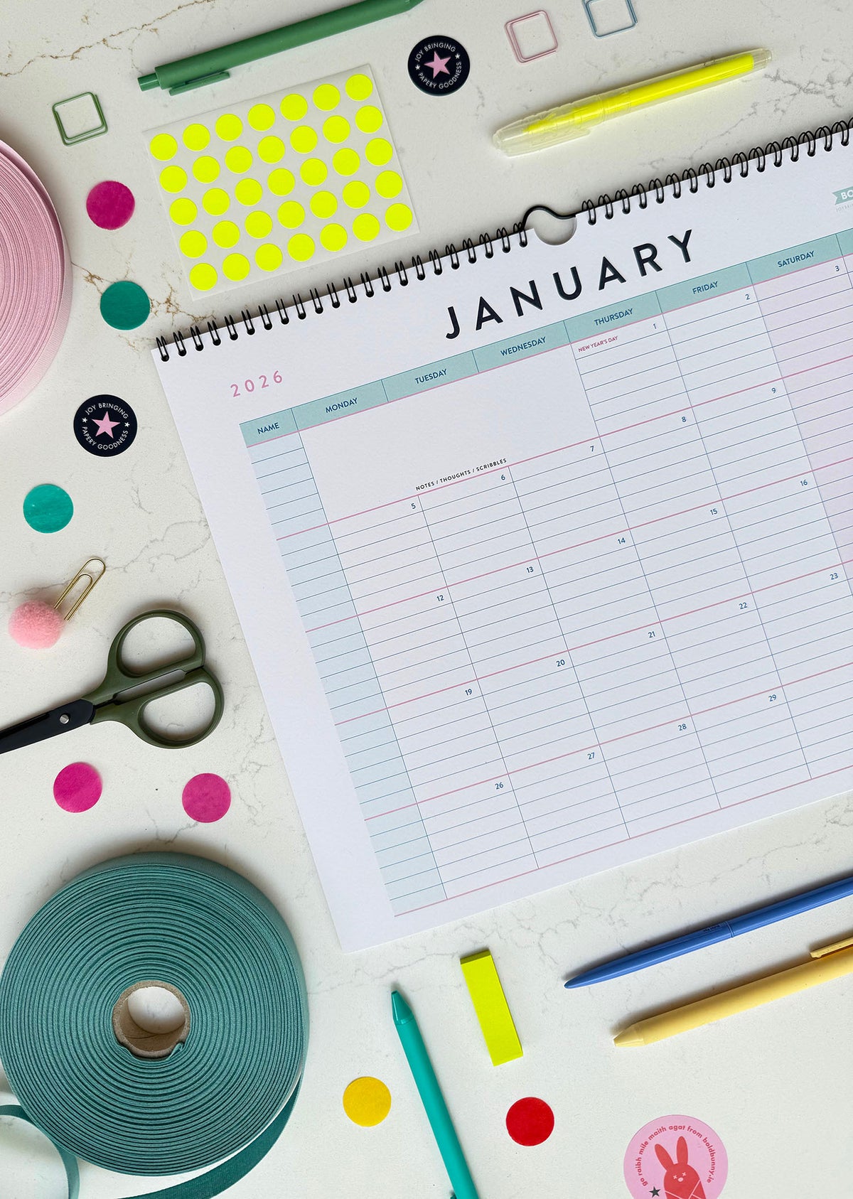 2026 Forget-Me-Not Calendar GROWN UP EDITION