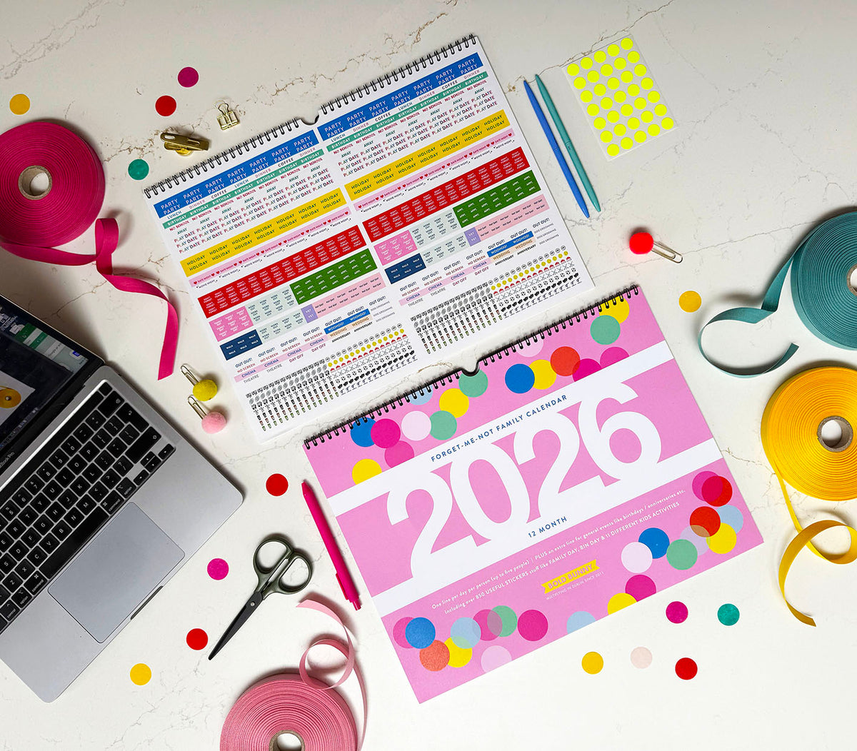 2026 Forget-Me-Not Calendar FAMILY EDITION