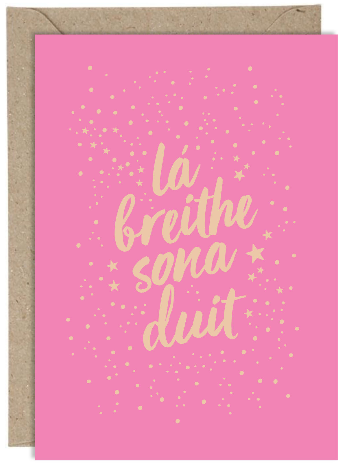 Lá Breithe Sona Duit Hot Pink