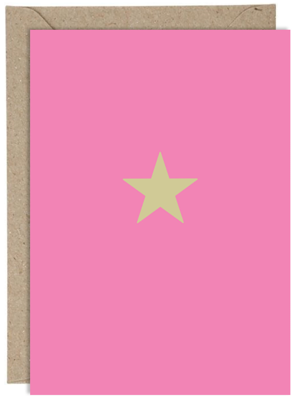 Star - Gold star on Hot Pink