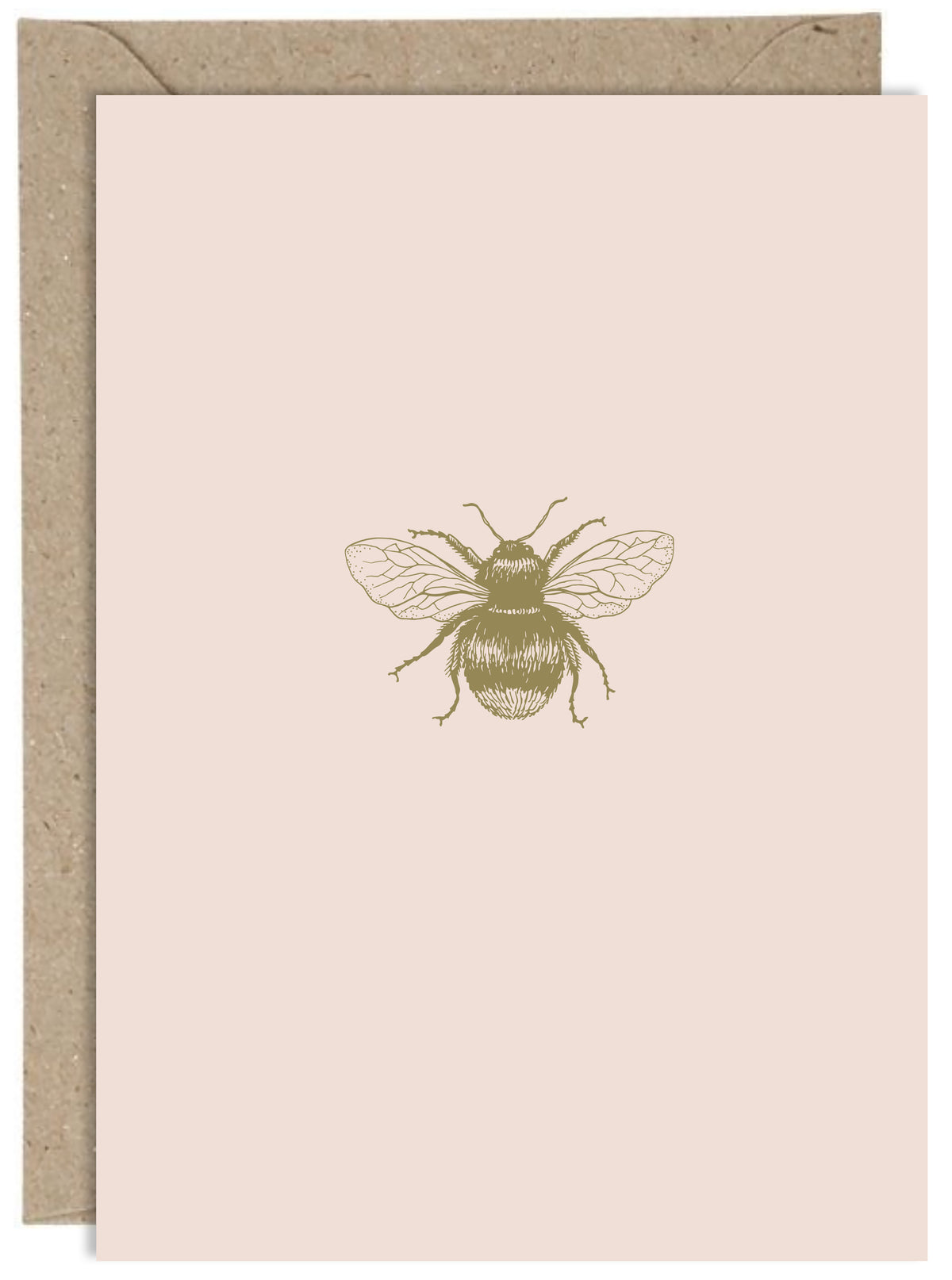 Bee - Gold bee on bone