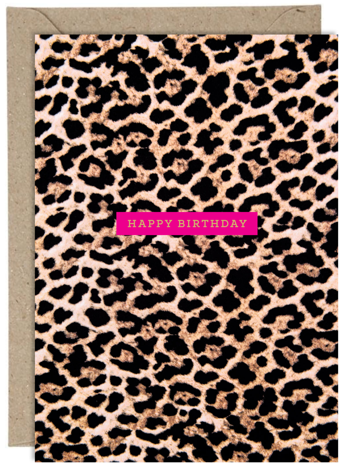 Happy Birthday Leopard Print