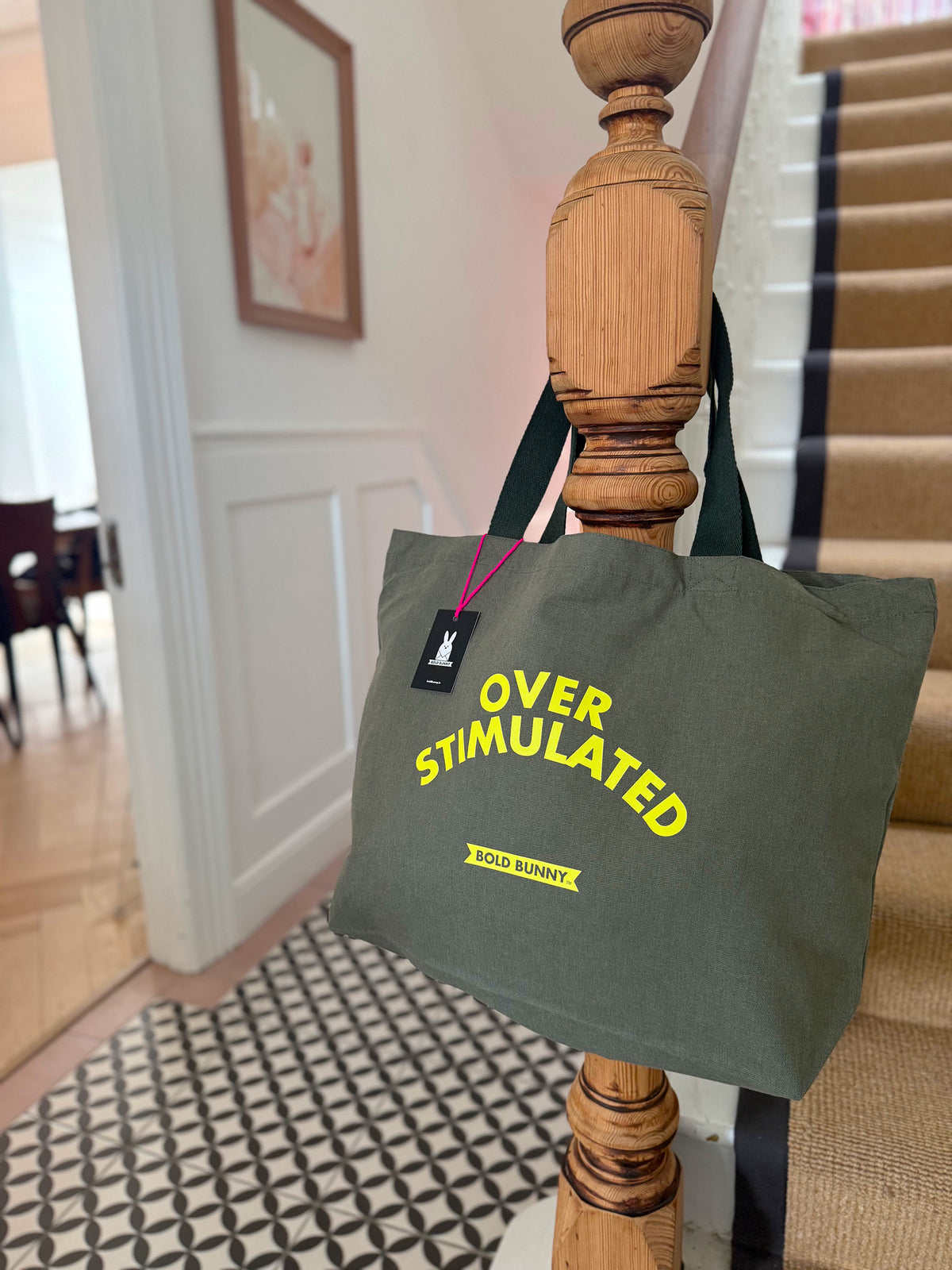 Overstimulated Large Tote Bag