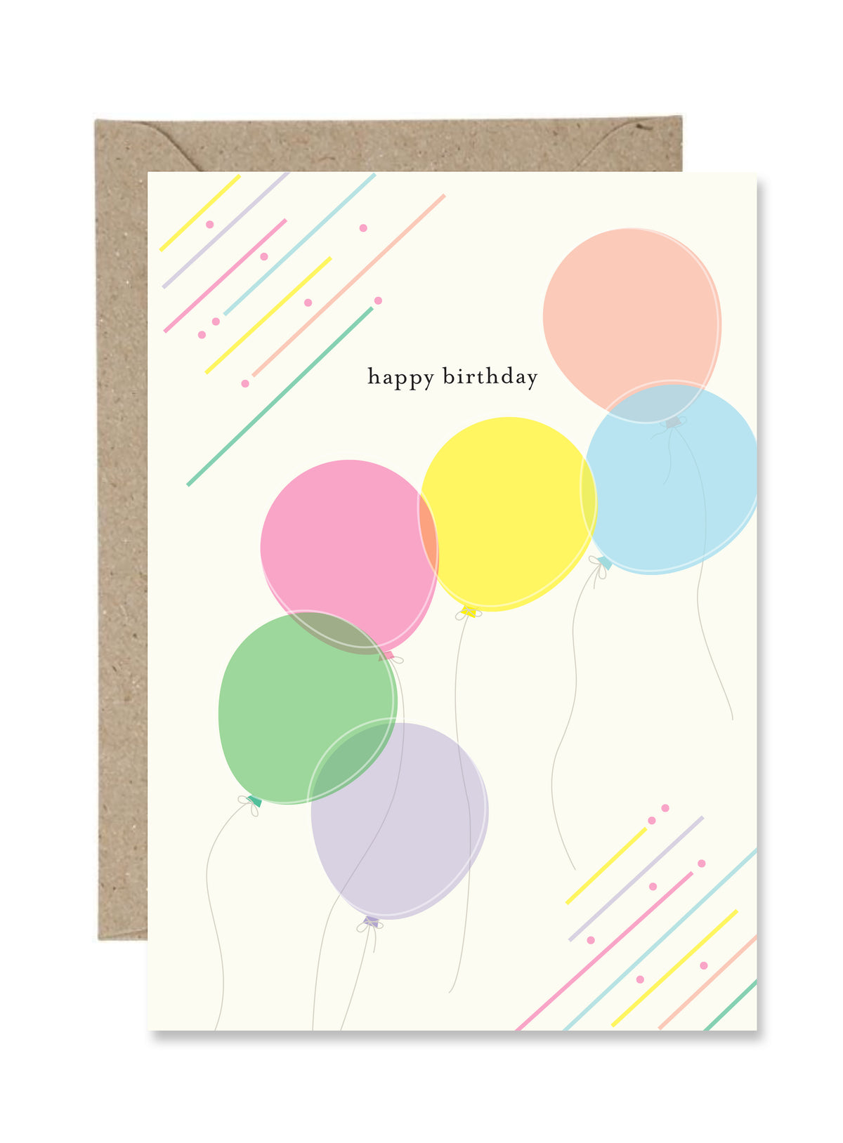Happy Birthday Balloon Pastel