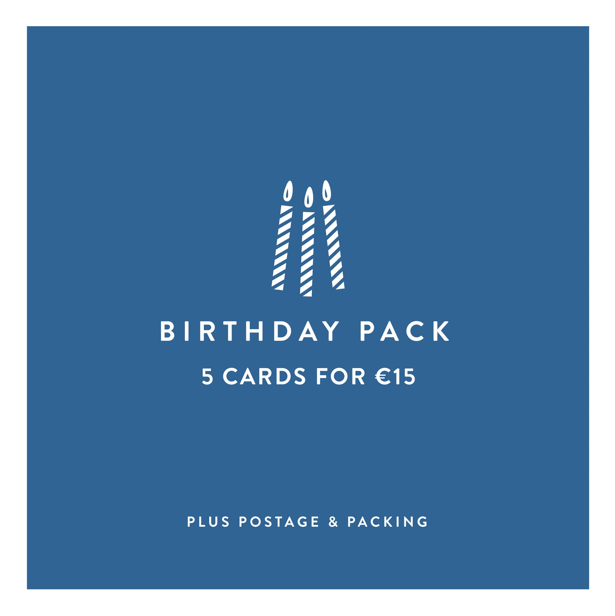 Birthday pack - 5 cards for €15