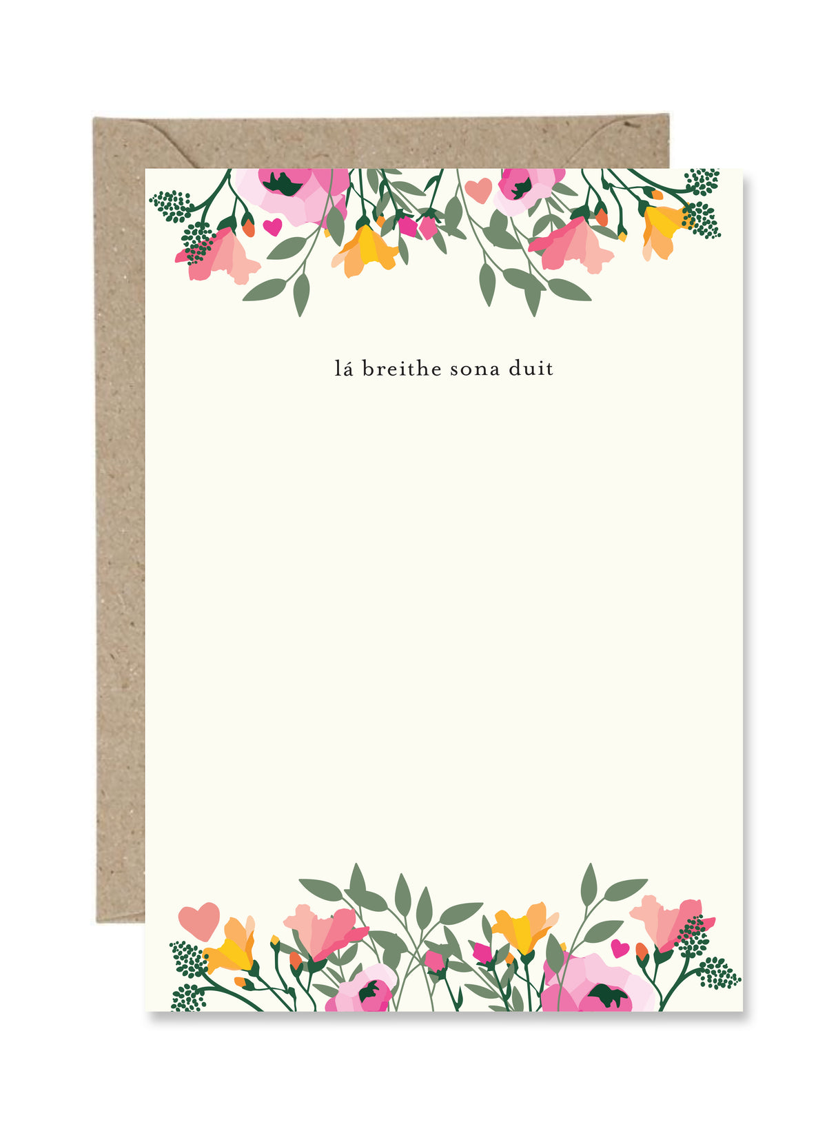 Lá Breithe Sona Duit Floral