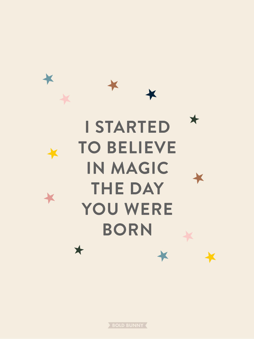 I started to believe in magic PRINT