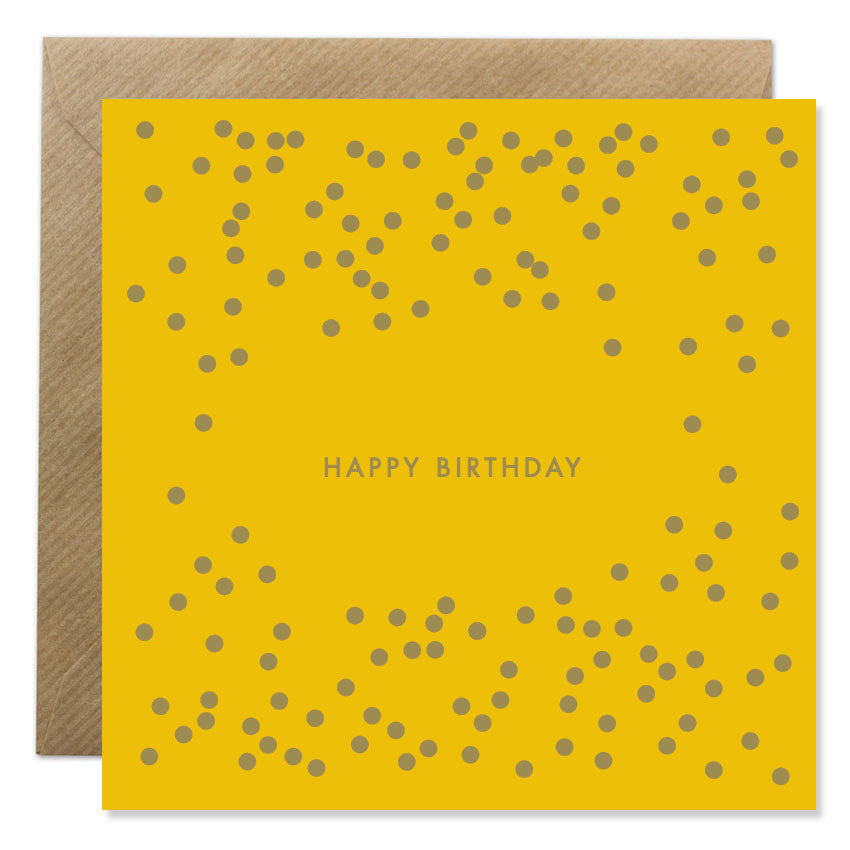 Birthday Dots - Gold Foil