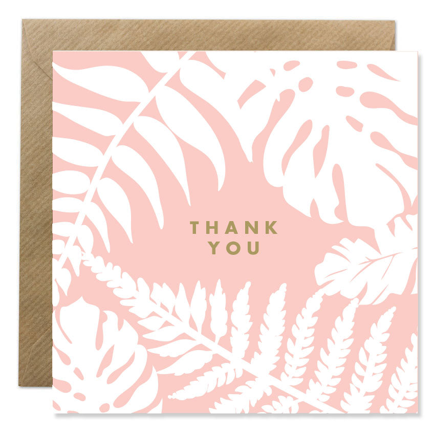 Thank You Botanical - Gold Foil