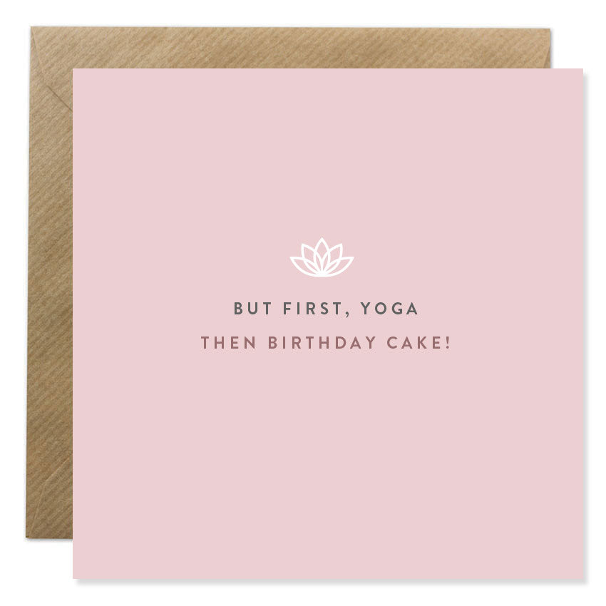 Yoga Birthday Card